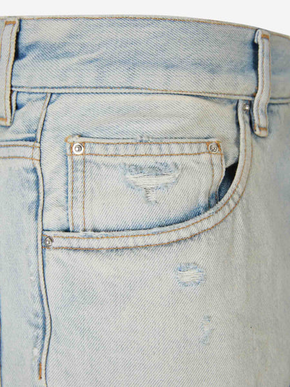Outlet online Amiri Hombre Jeans Straight Flare color Azul Denim Claro sku 522-003025 01 - Foto 3