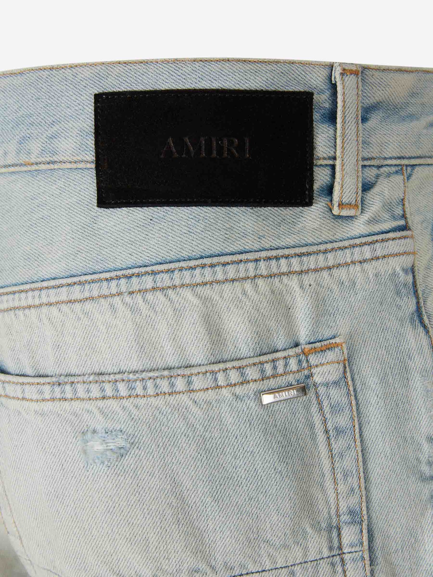 Outlet online Amiri Hombre Jeans Straight Flare color Azul Denim Claro sku 522-003025 01 - Foto 5