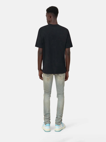Outlet online Amiri Hombre Jeans DIstressed Algodón color Gris Piedra sku 522-003027 01 - Foto 3