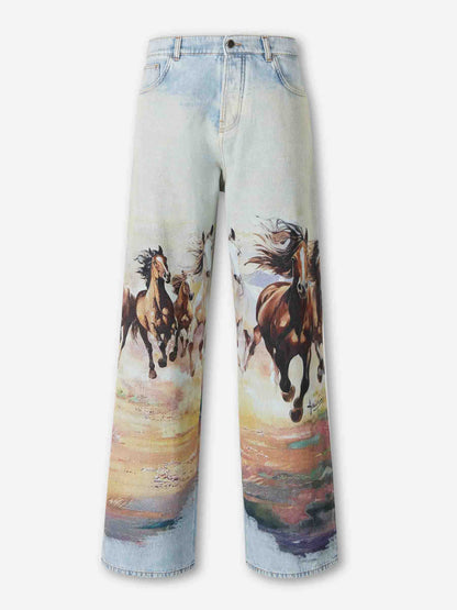 Outlet online Amiri Hombre Jeans Anchos Caballo color Multicolor sku 522-003028 01 - Foto 1
