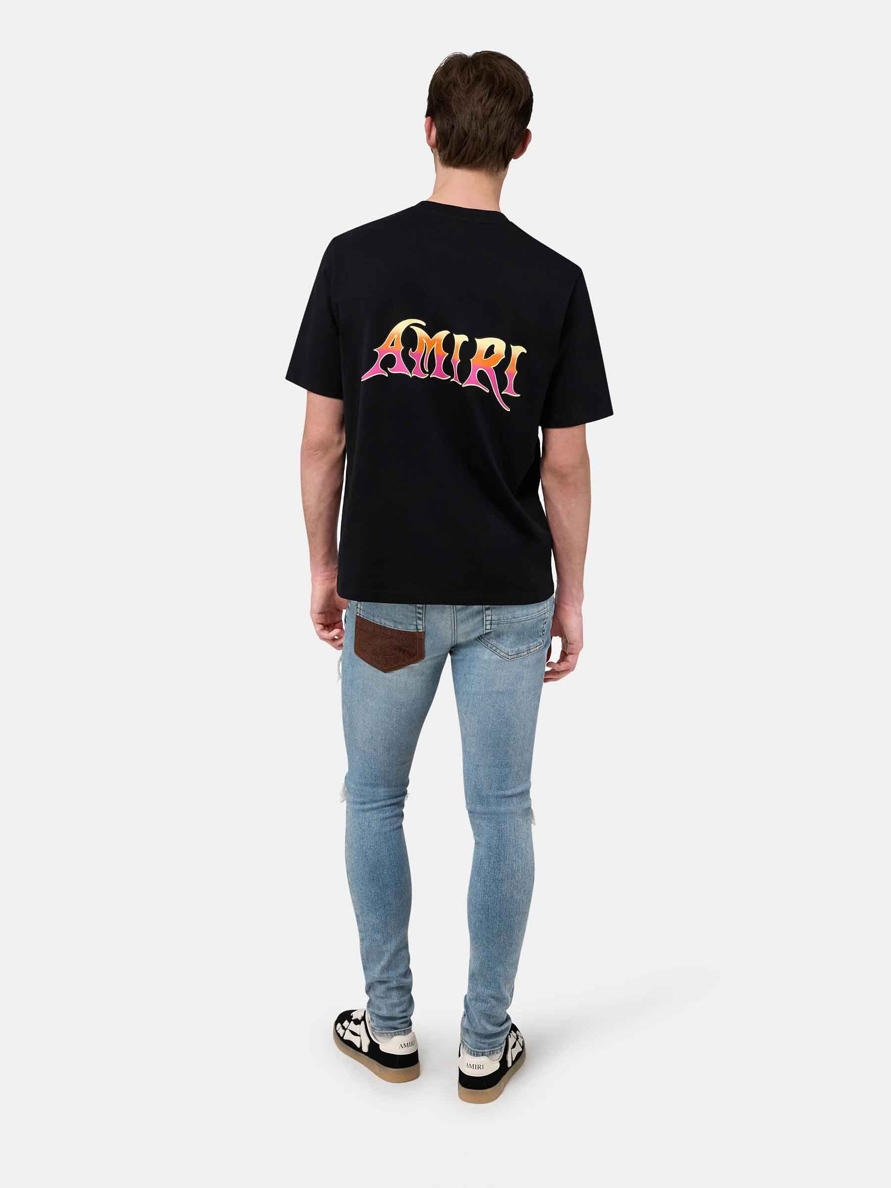 Outlet online Amiri Hombre Jeans Croc MX1 color Azul Denim sku 522-003034 01 - Foto 3