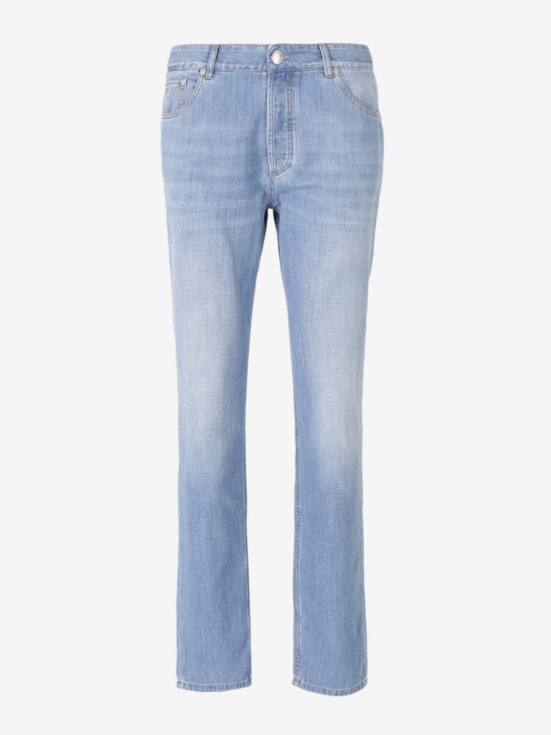 Brunello Cucinelli Hombre Barcelona Jeans Rectos algodón color Azul Denim sku 522-003037 01 - Foto 1