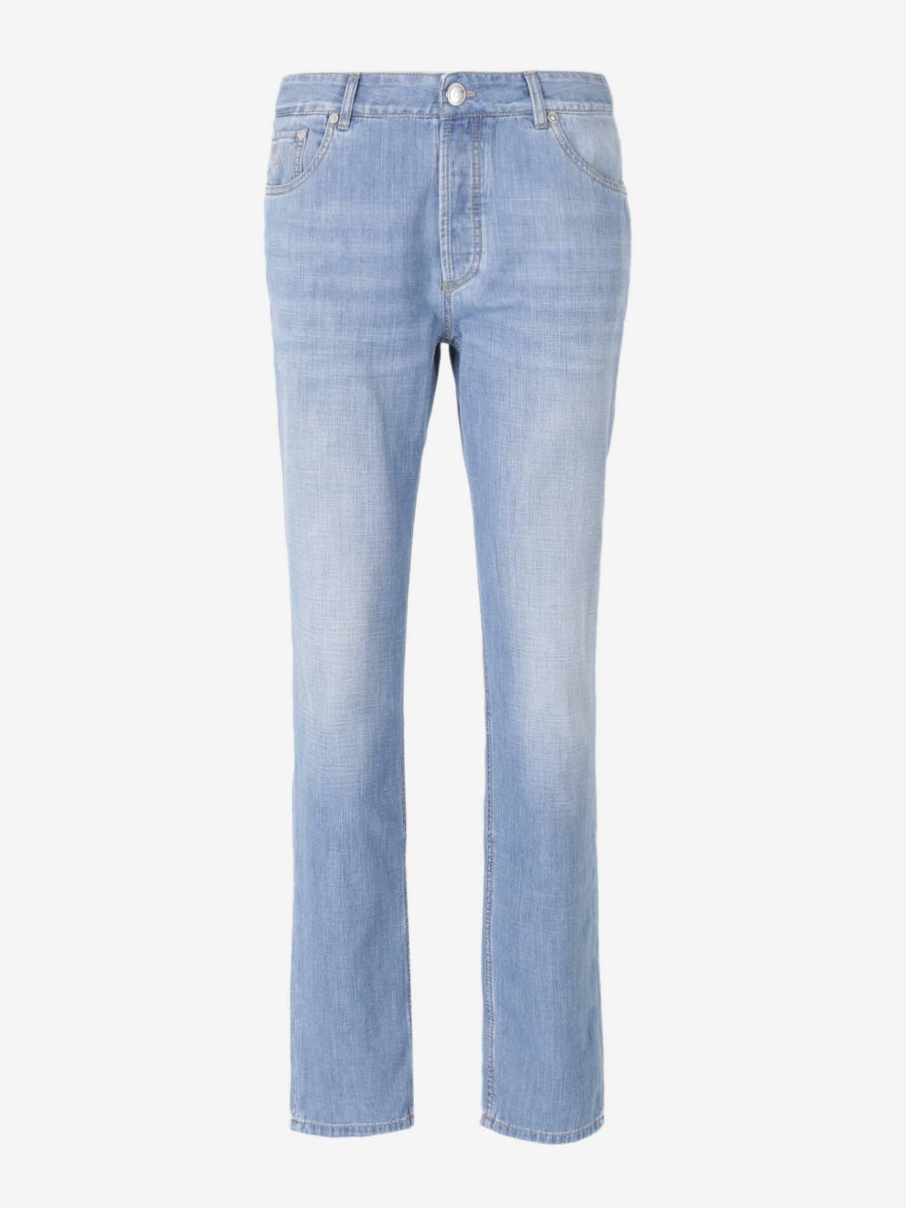 Brunello Cucinelli Hombre Barcelona Jeans Rectos algodón color Azul Denim sku 522-003037 01 - Foto 1
