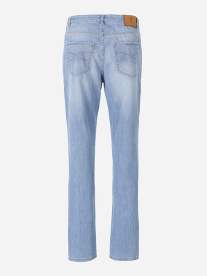 Brunello Cucinelli Hombre Barcelona Jeans Rectos algodón color Azul Denim sku 522-003037 01 - Foto 2
