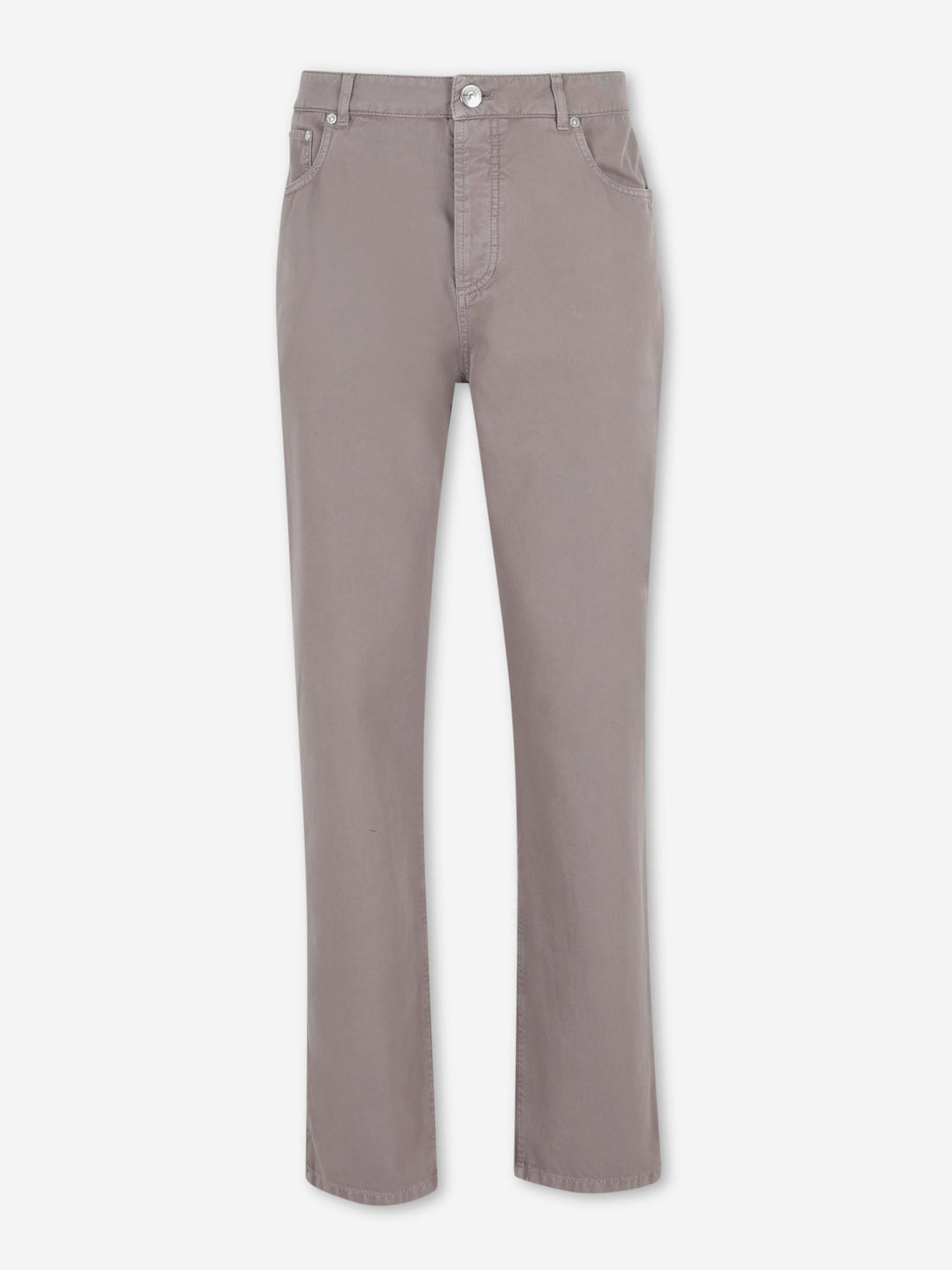 Brunello Cucinelli Hombre Barcelona Pantalones Rectos Algodón color Taupe sku 522-003038 01 - Foto 1