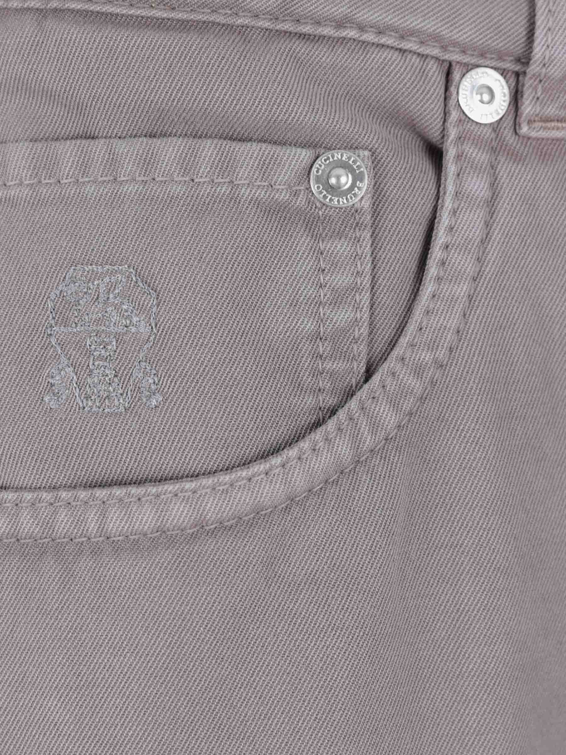 Brunello Cucinelli Hombre Barcelona Pantalones Rectos Algodón color Taupe sku 522-003038 01 - Foto 4