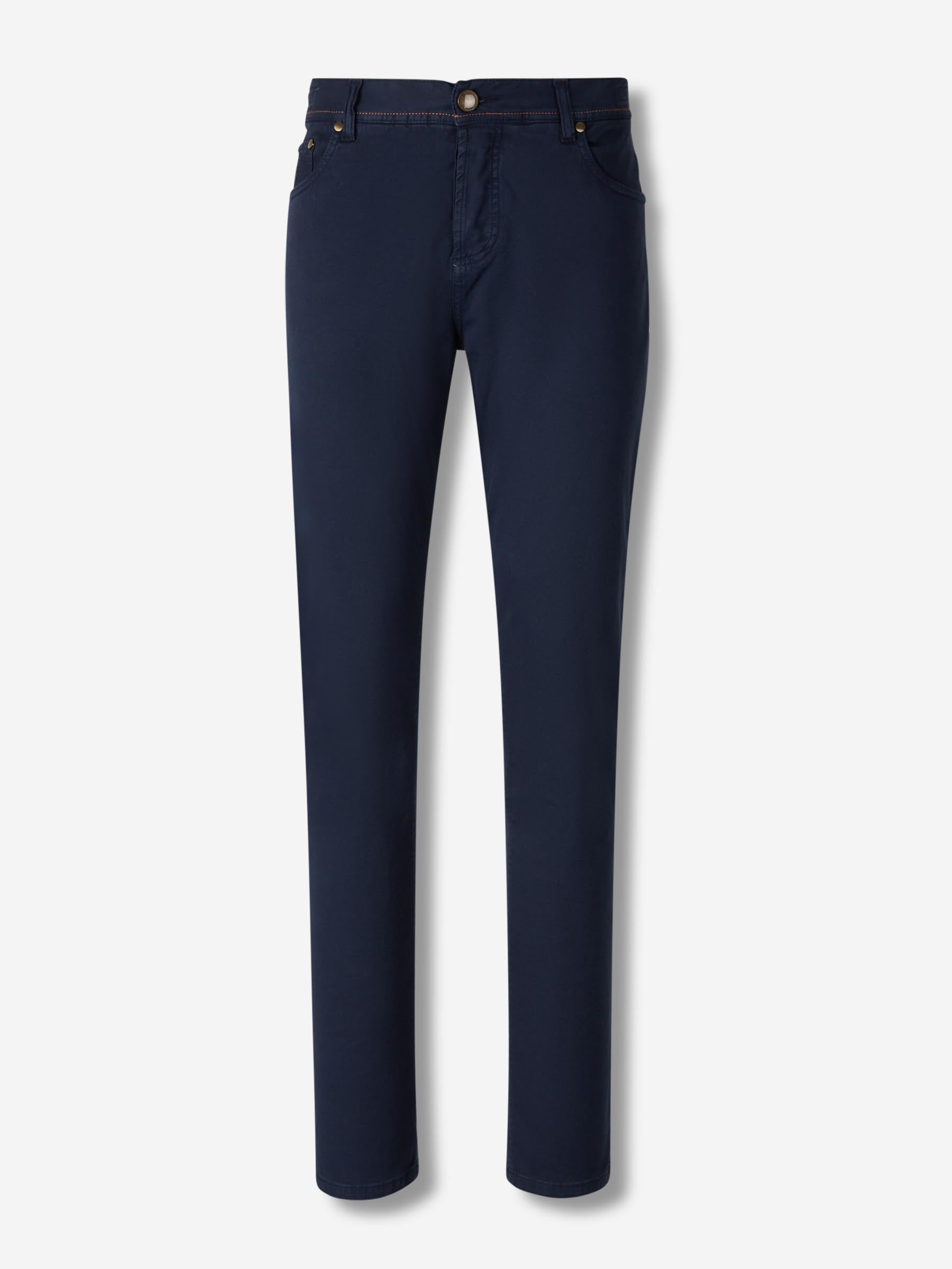 Outlet online Richard J. Brown Hombre Pantalones Rectos Milano color Azul Marino sku 522-003048 01 - Foto 1