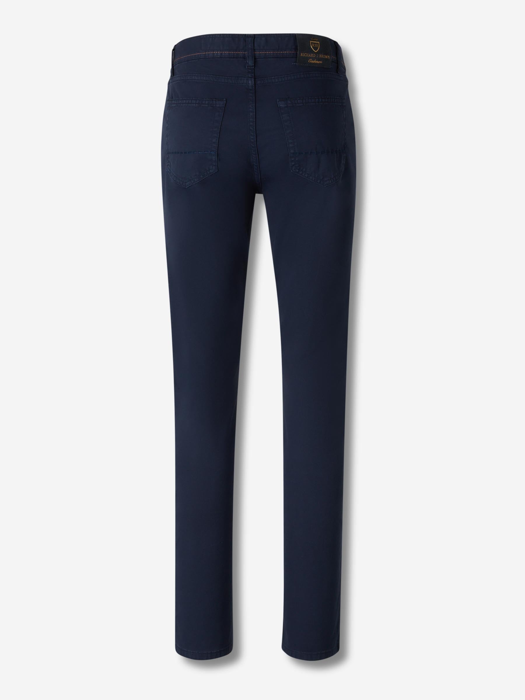 Outlet online Richard J. Brown Hombre Pantalones Rectos Milano color Azul Marino sku 522-003048 01 - Foto 2