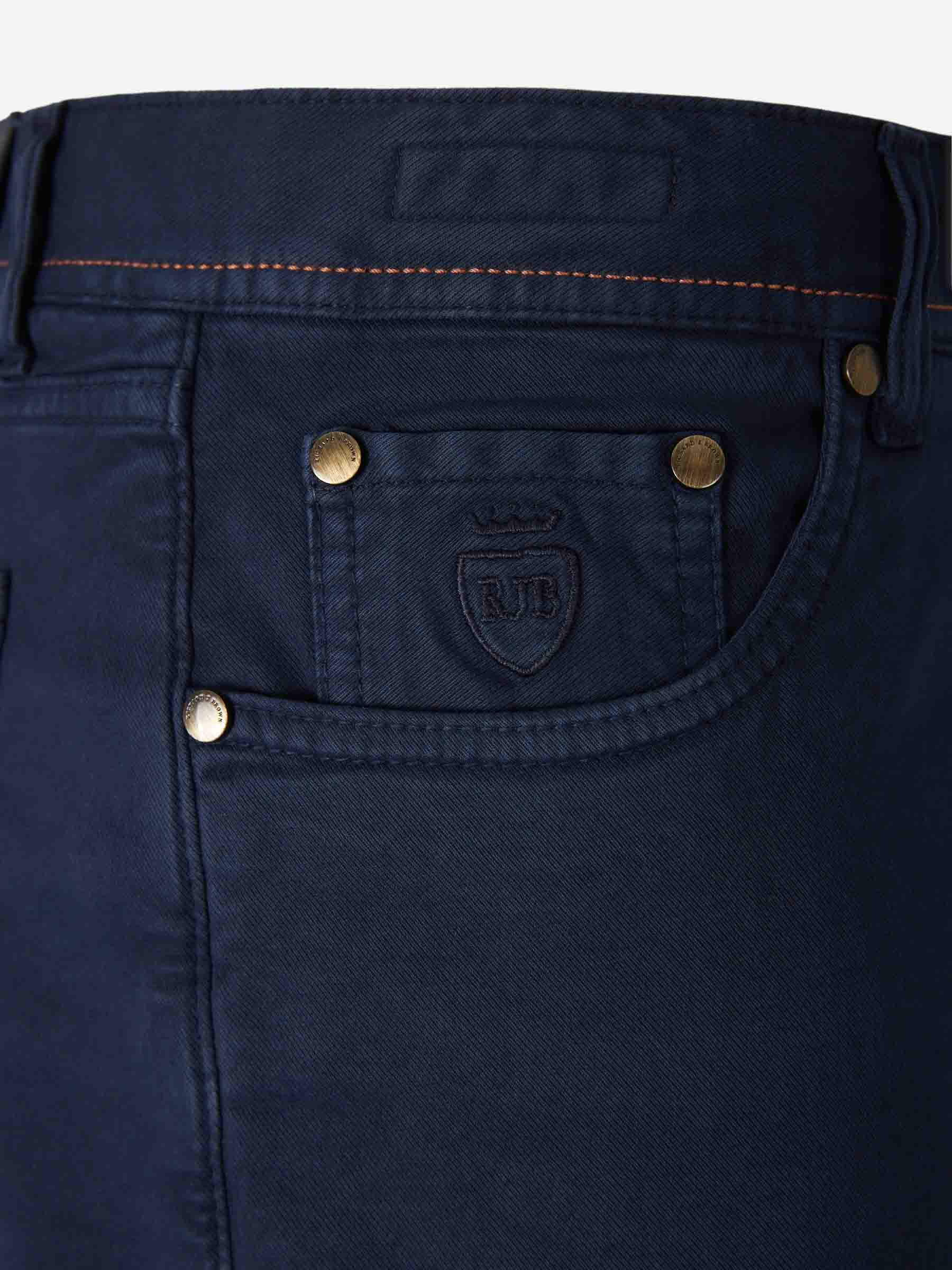 Outlet online Richard J. Brown Hombre Pantalones Rectos Milano color Azul Marino sku 522-003048 01 - Foto 3