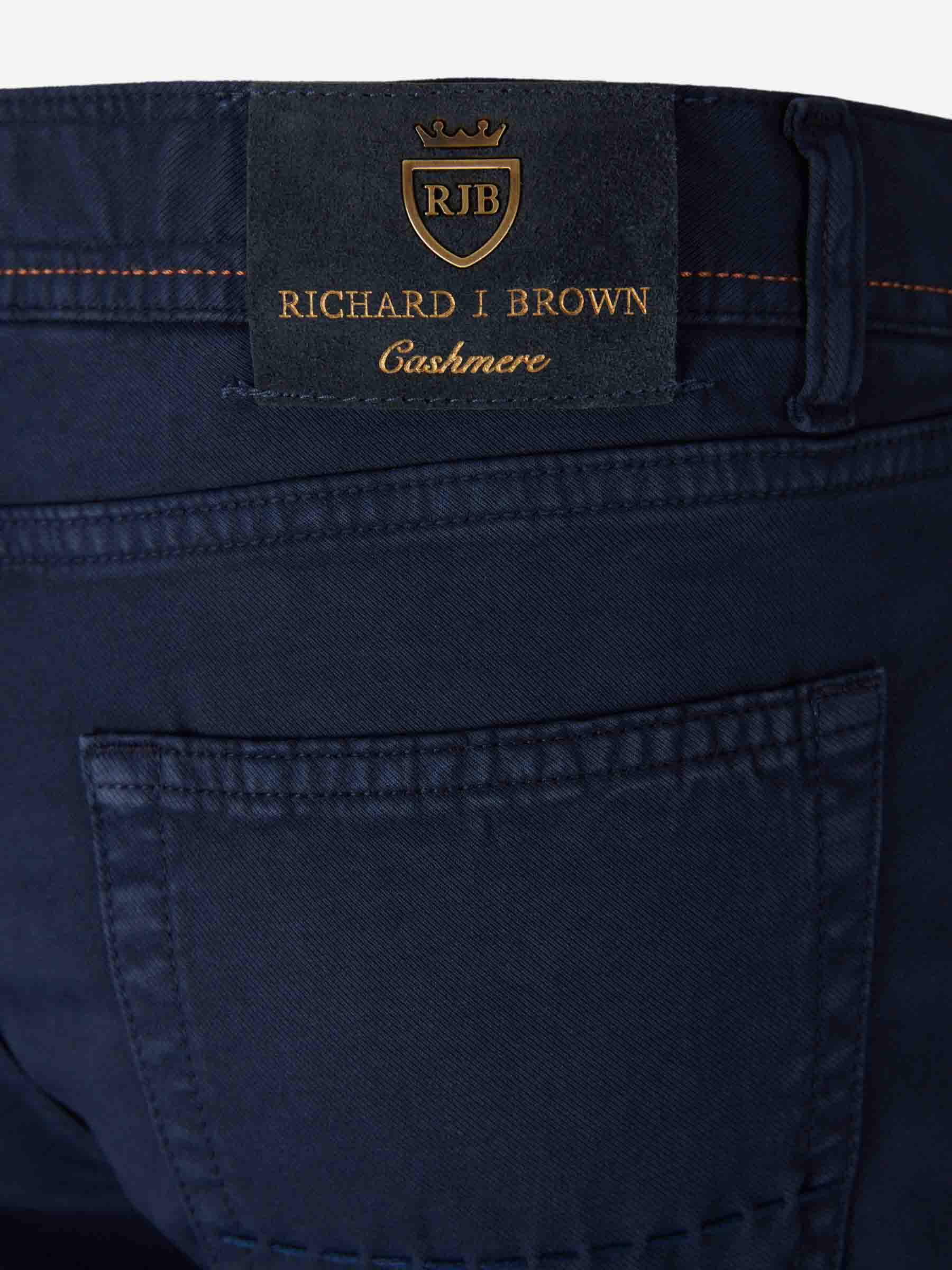 Outlet online Richard J. Brown Hombre Pantalones Rectos Milano color Azul Marino sku 522-003048 01 - Foto 4