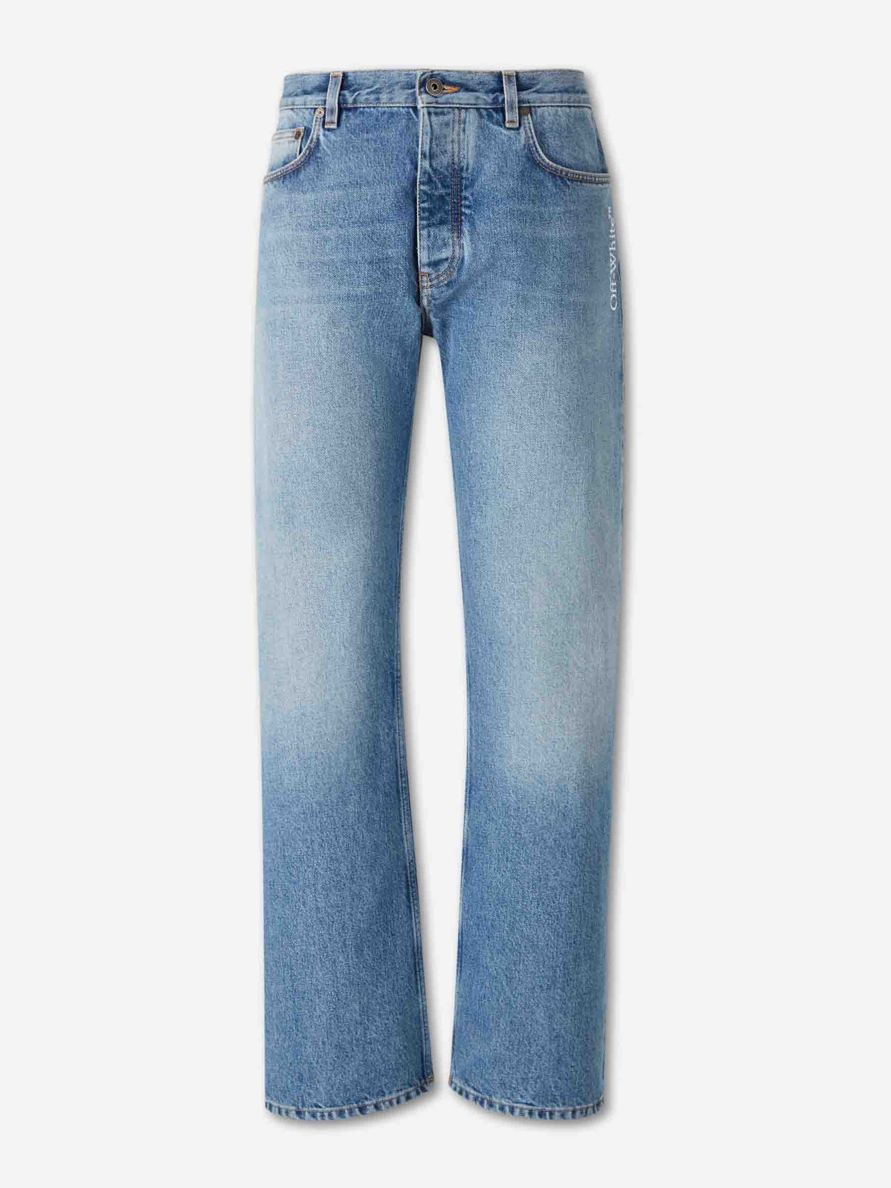 Outlet online Off-White Hombre Jeans Rectos color Azul Denim sku 522-003057 01 - Foto 1