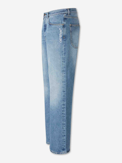 Outlet online Off-White Hombre Jeans Rectos color Azul Denim sku 522-003057 01 - Foto 2