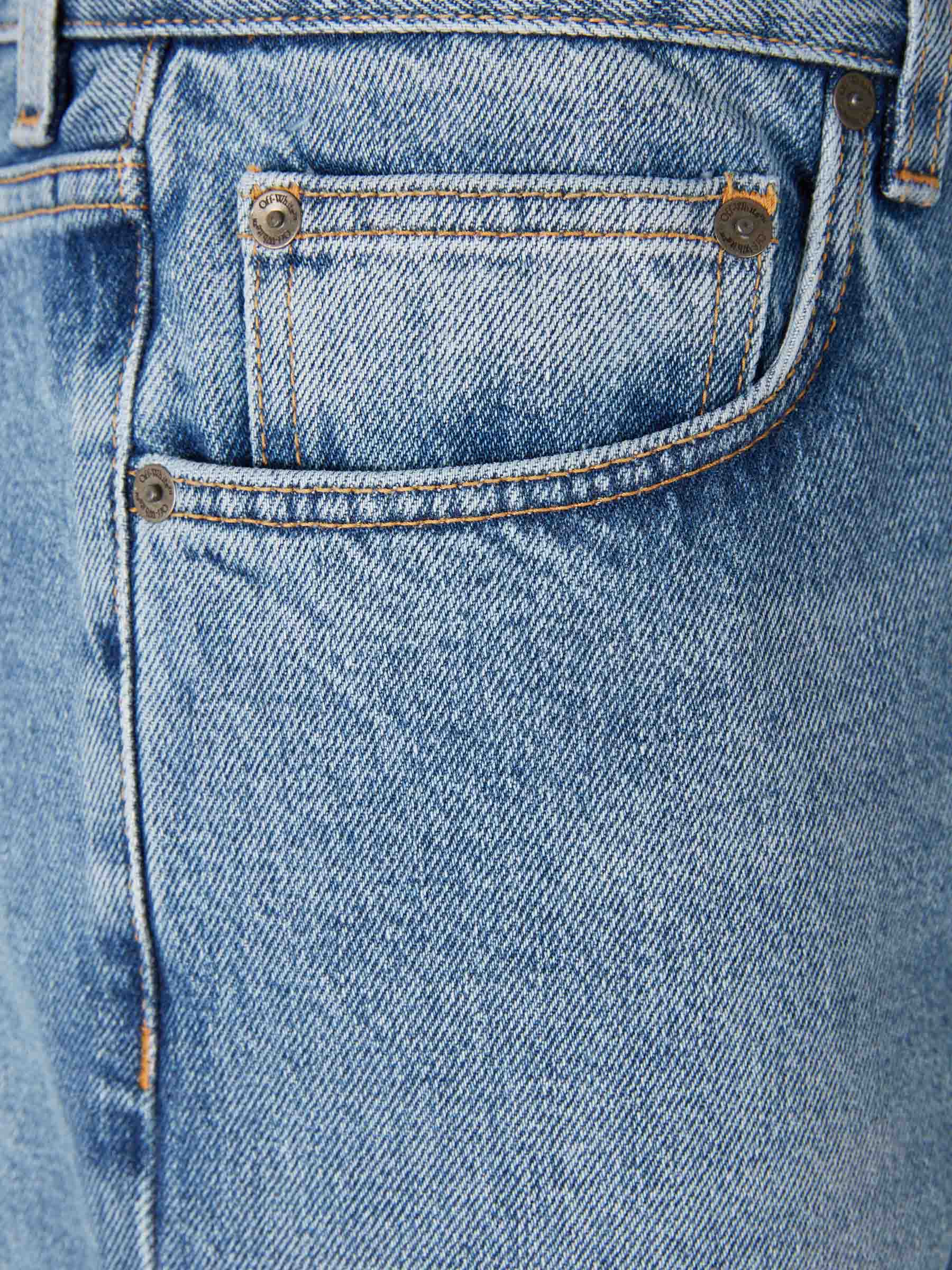 Outlet online Off-White Hombre Jeans Rectos color Azul Denim sku 522-003057 01 - Foto 4