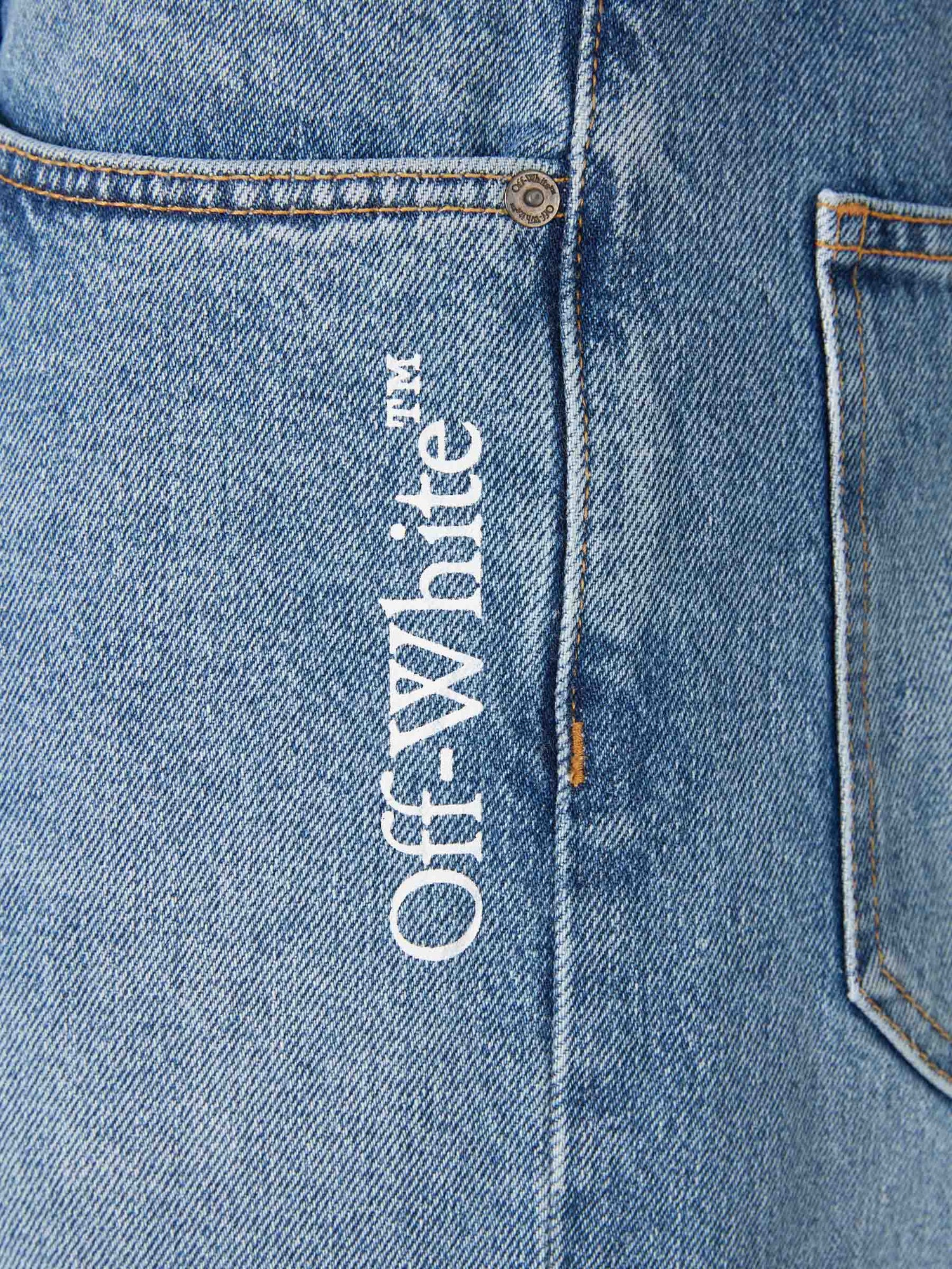 Outlet online Off-White Hombre Jeans Rectos color Azul Denim sku 522-003057 01 - Foto 5