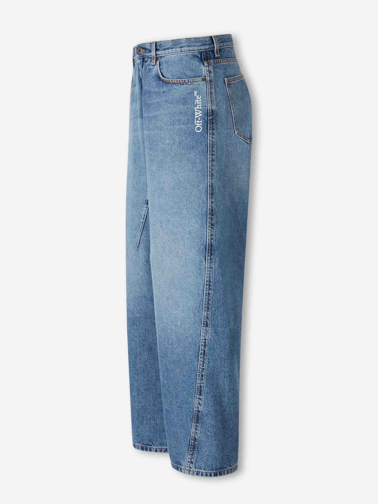 Off-White  Barcelona Jeans Anchos Rectos color Azul Denim sku 522-003058 01 - Foto 2