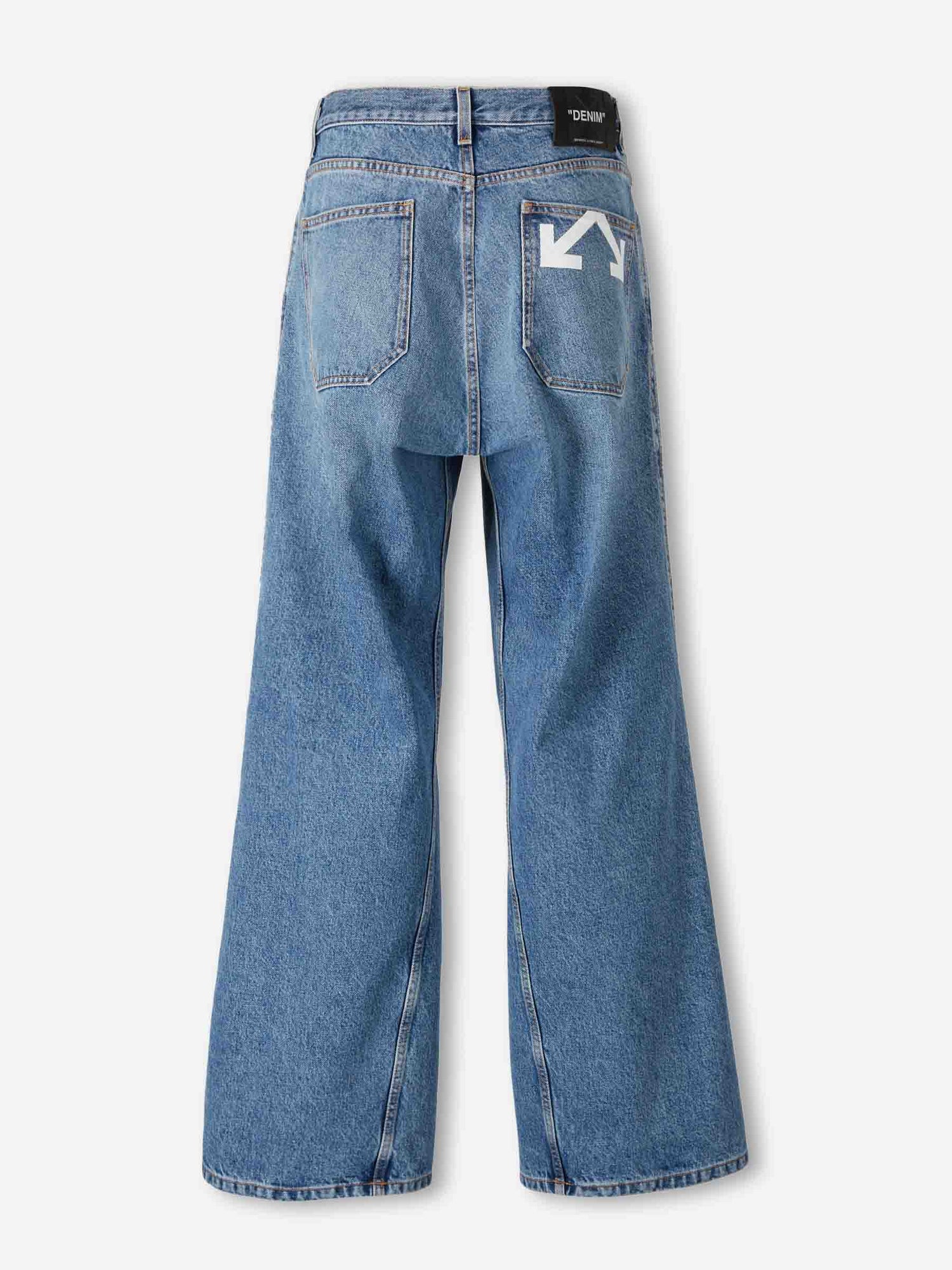 Off-White  Barcelona Jeans Anchos Rectos color Azul Denim sku 522-003058 01 - Foto 3