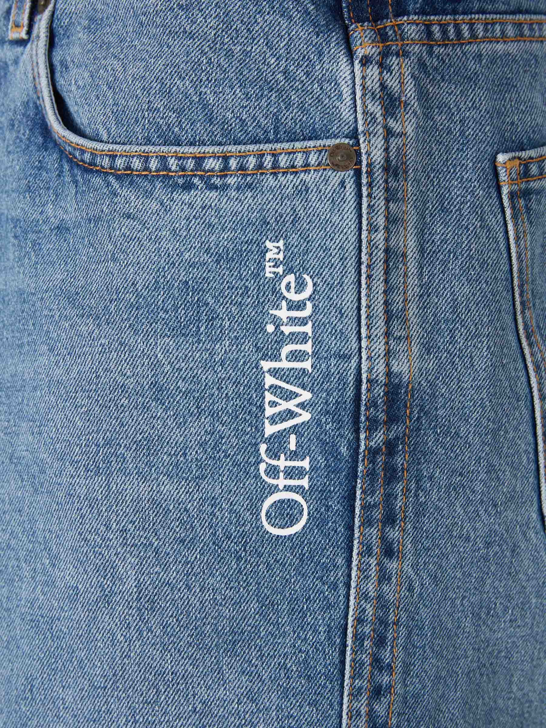 Off-White  Barcelona Jeans Anchos Rectos color Azul Denim sku 522-003058 01 - Foto 4