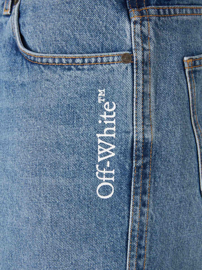 Off-White  Barcelona Jeans Anchos Rectos color Azul Denim sku 522-003058 01 - Foto 4