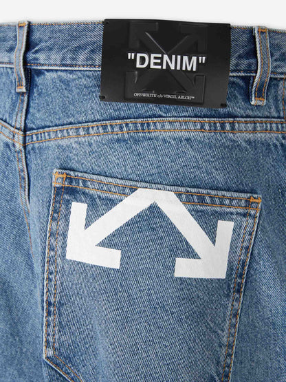 Off-White  Barcelona Jeans Anchos Rectos color Azul Denim sku 522-003058 01 - Foto 5
