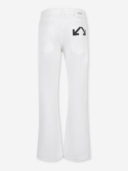 Outlet online Off-White Hombre Jeans Rectos Logo color Blanco sku 522-003060 01 - Foto 2