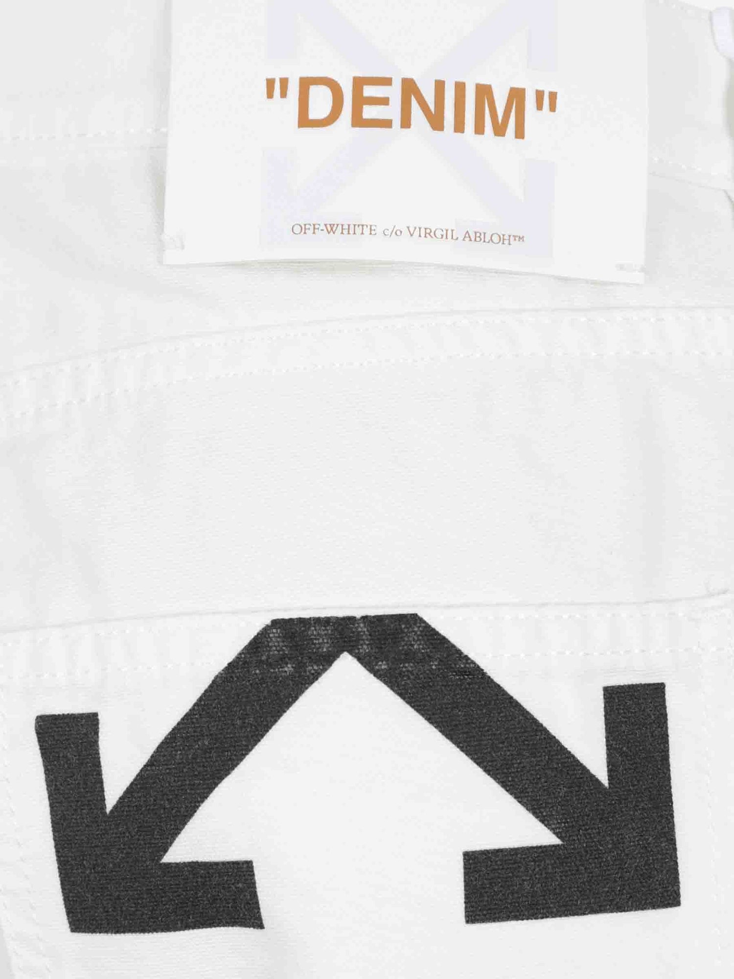Outlet online Off-White Hombre Jeans Rectos Logo color Blanco sku 522-003060 01 - Foto 3