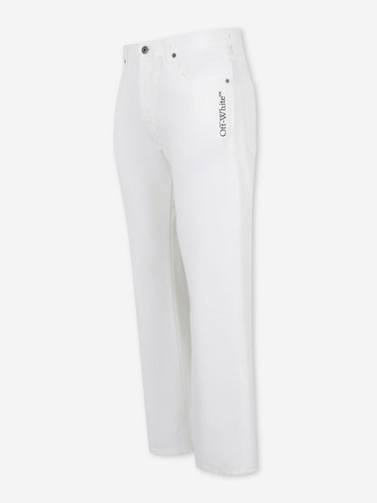 Outlet online Off-White Hombre Jeans Rectos Logo color Blanco sku 522-003060 01 - Foto 4