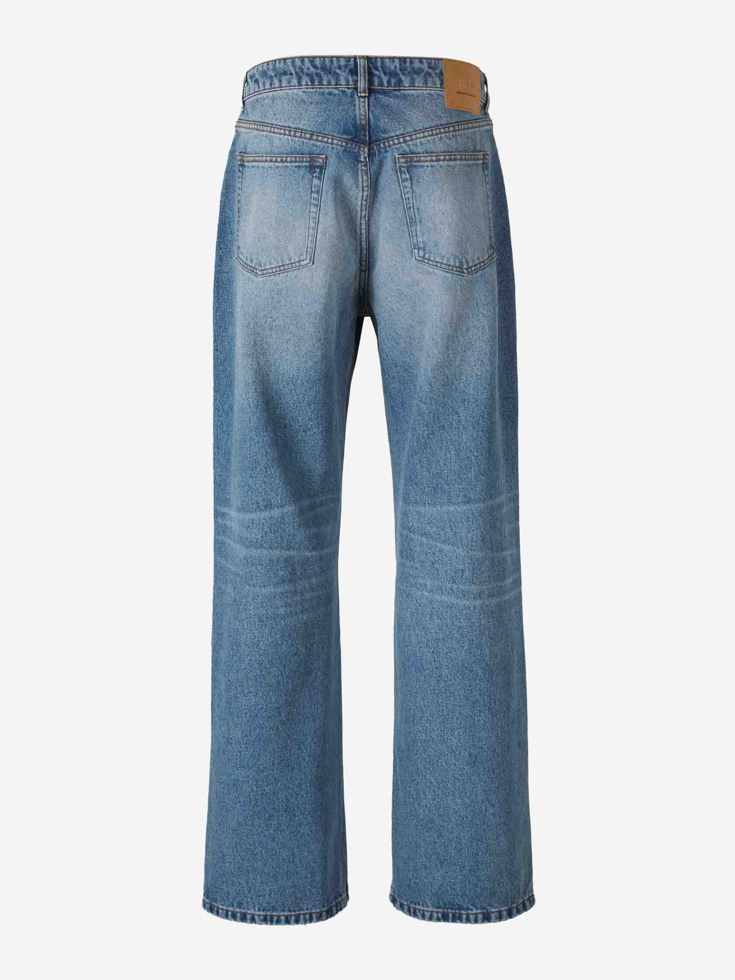 Outlet online Ami Paris Hombre Jeans Wide Leg color Azul Denim sku 522-003061 01 - Foto 2