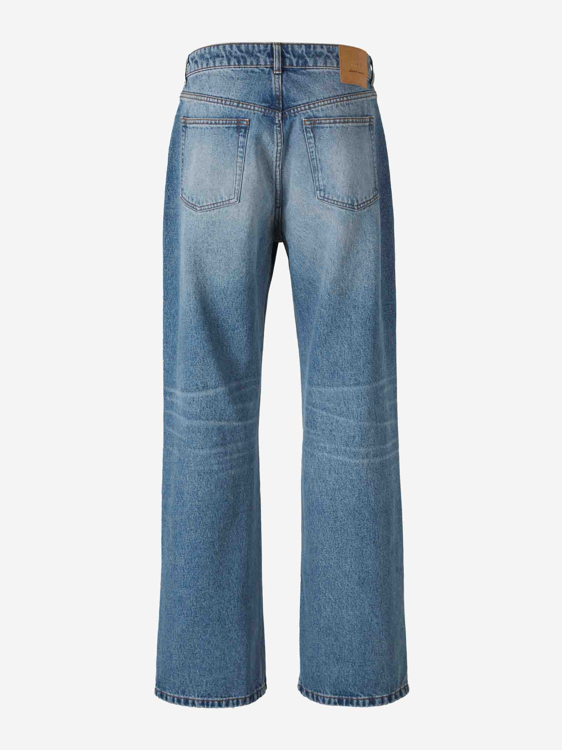 Outlet online Ami Paris Hombre Jeans Wide Leg color Azul Denim sku 522-003061 01 - Foto 2