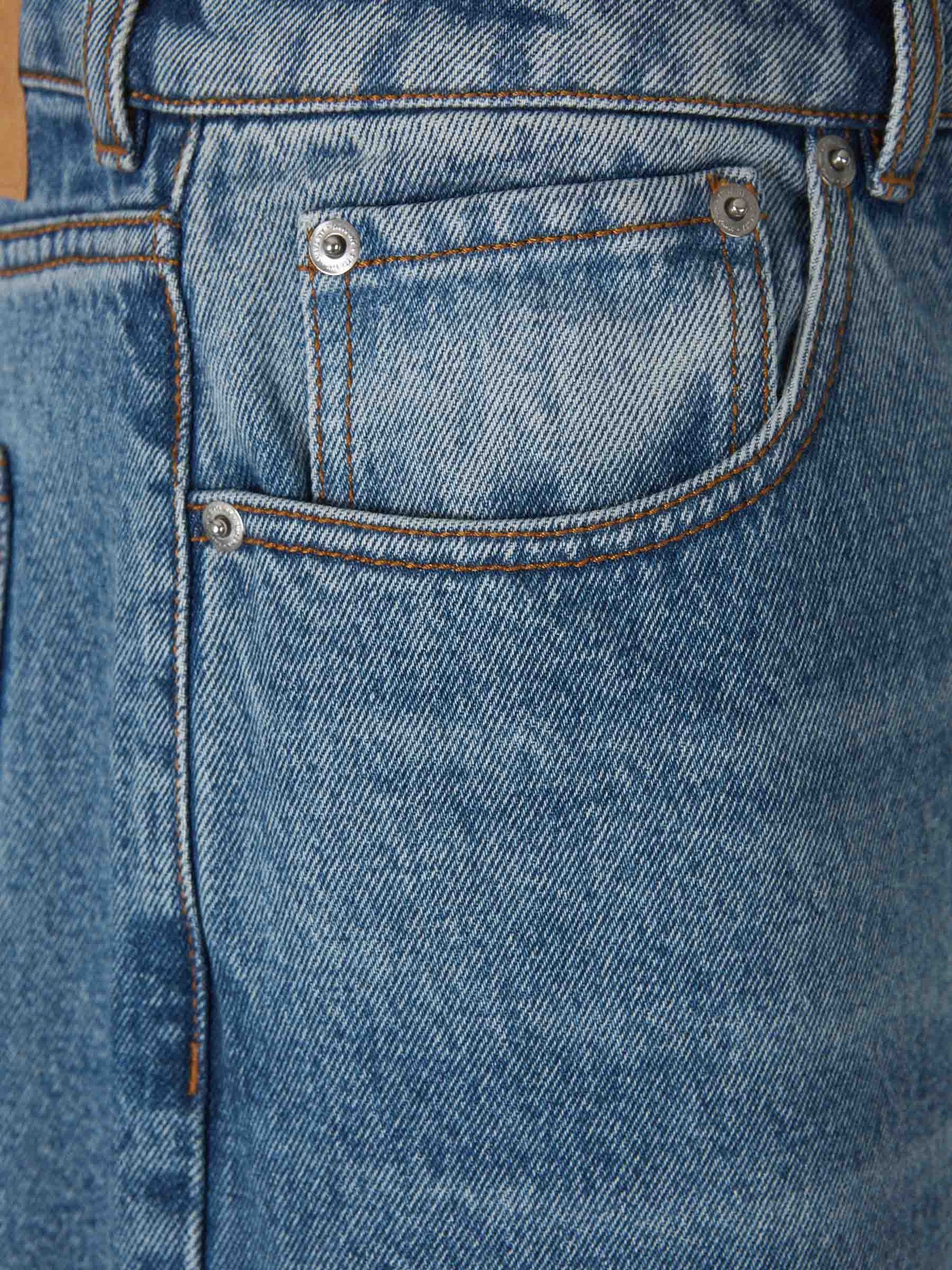 Outlet online Ami Paris Hombre Jeans Wide Leg color Azul Denim sku 522-003061 01 - Foto 3