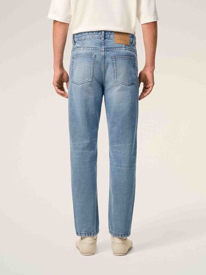 Ami Paris Hombre Barcelona Jeans Rectos Algodón color Azul Denim sku 522-003062 01 - Foto 3