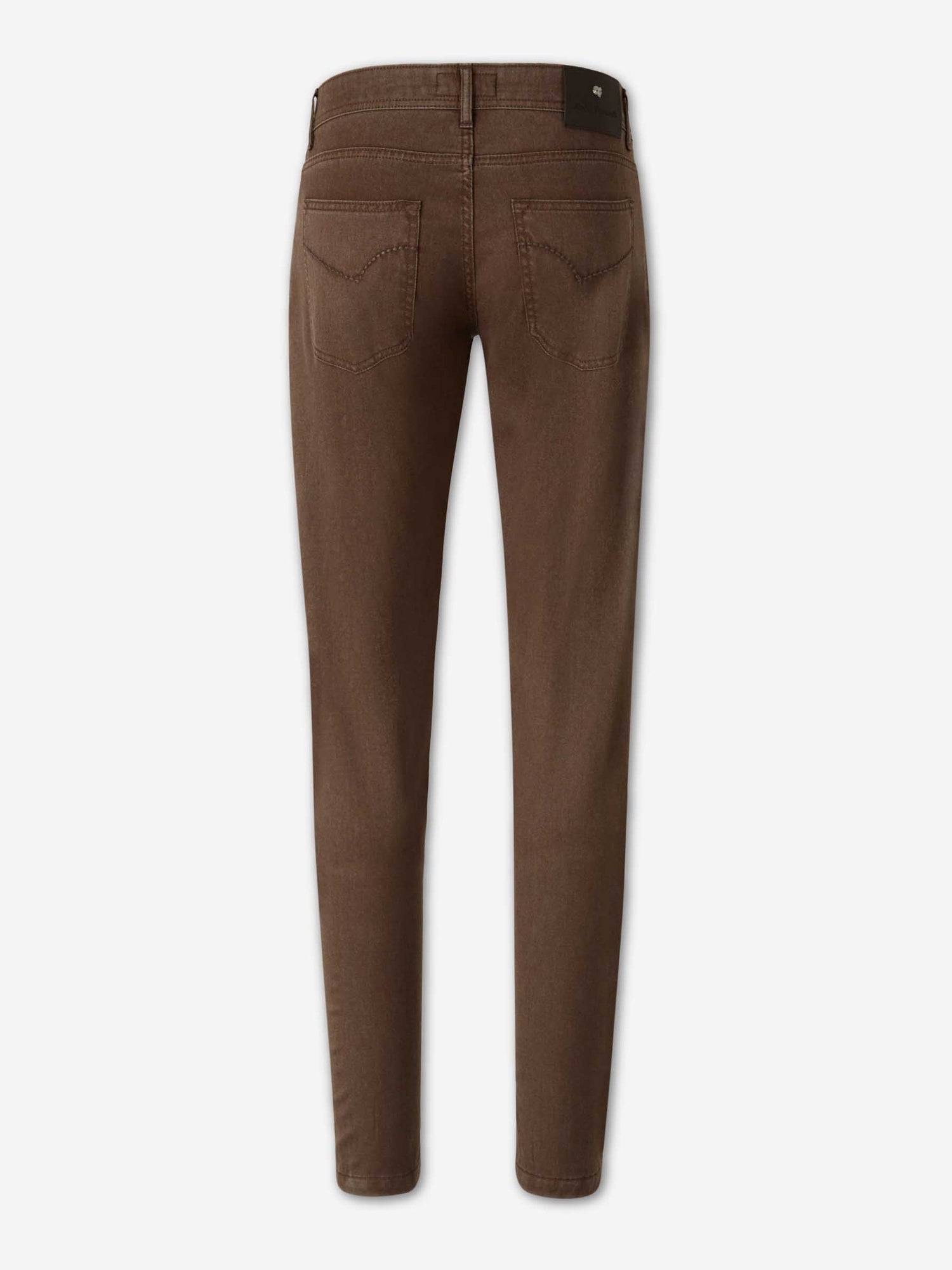 Marco Pescarolo Hombre Barcelona Pantalones Rectos Lana color Marrón Oscuro sku 522-003069 02 - Foto 2