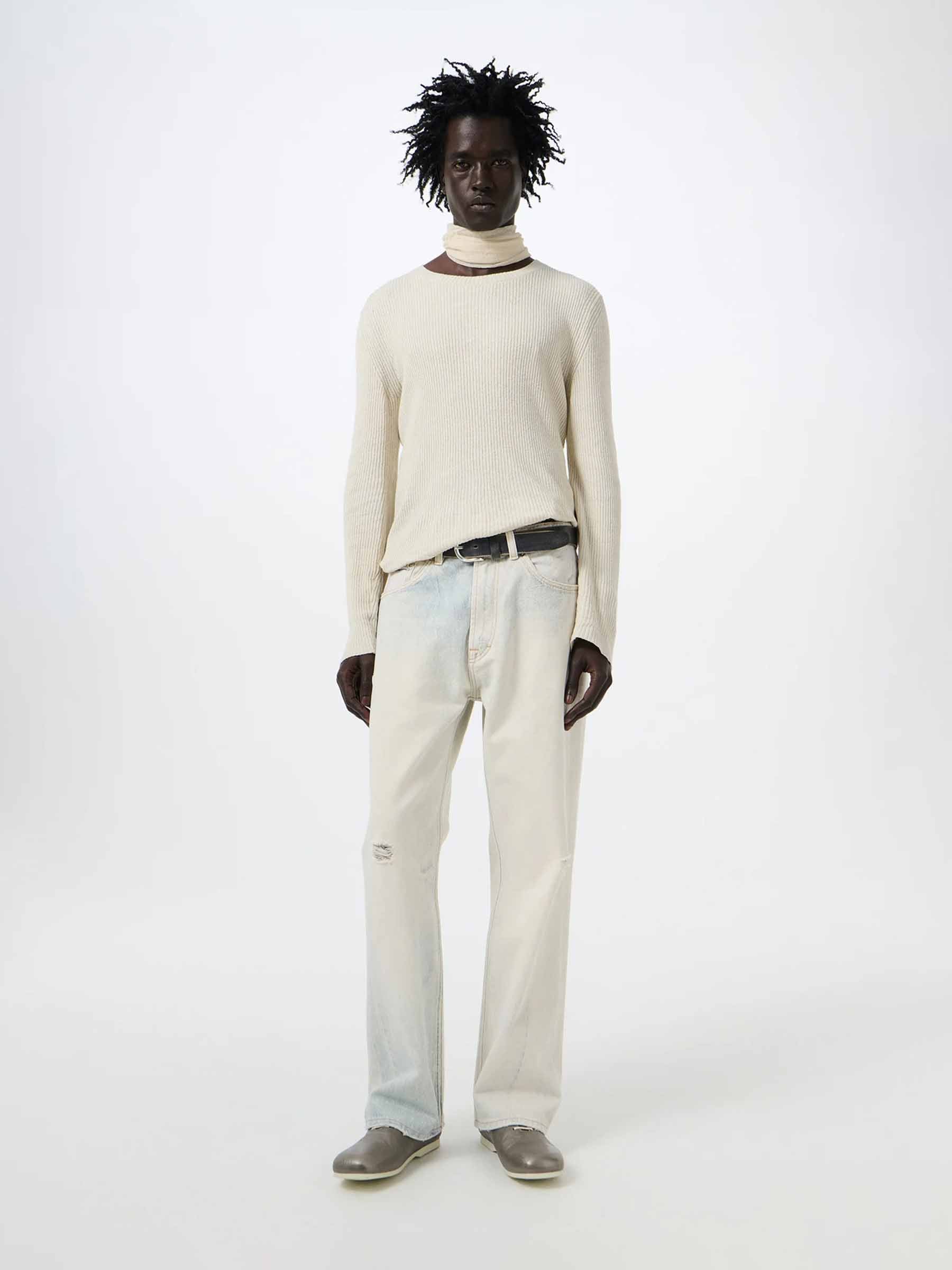 Outlet online Our Legacy Hombre Jeans Rectos Anchos color Crema sku 522-003074 01 - Foto 2