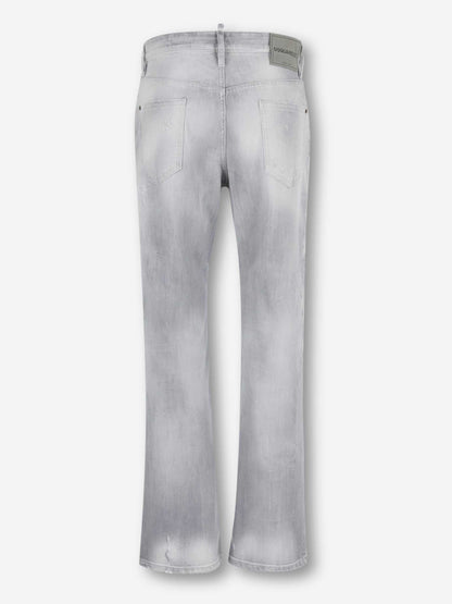 Outlet online Dsquared2 Hombre Jeans Rectos 642 color Gris sku 522-003080 01 - Foto 2