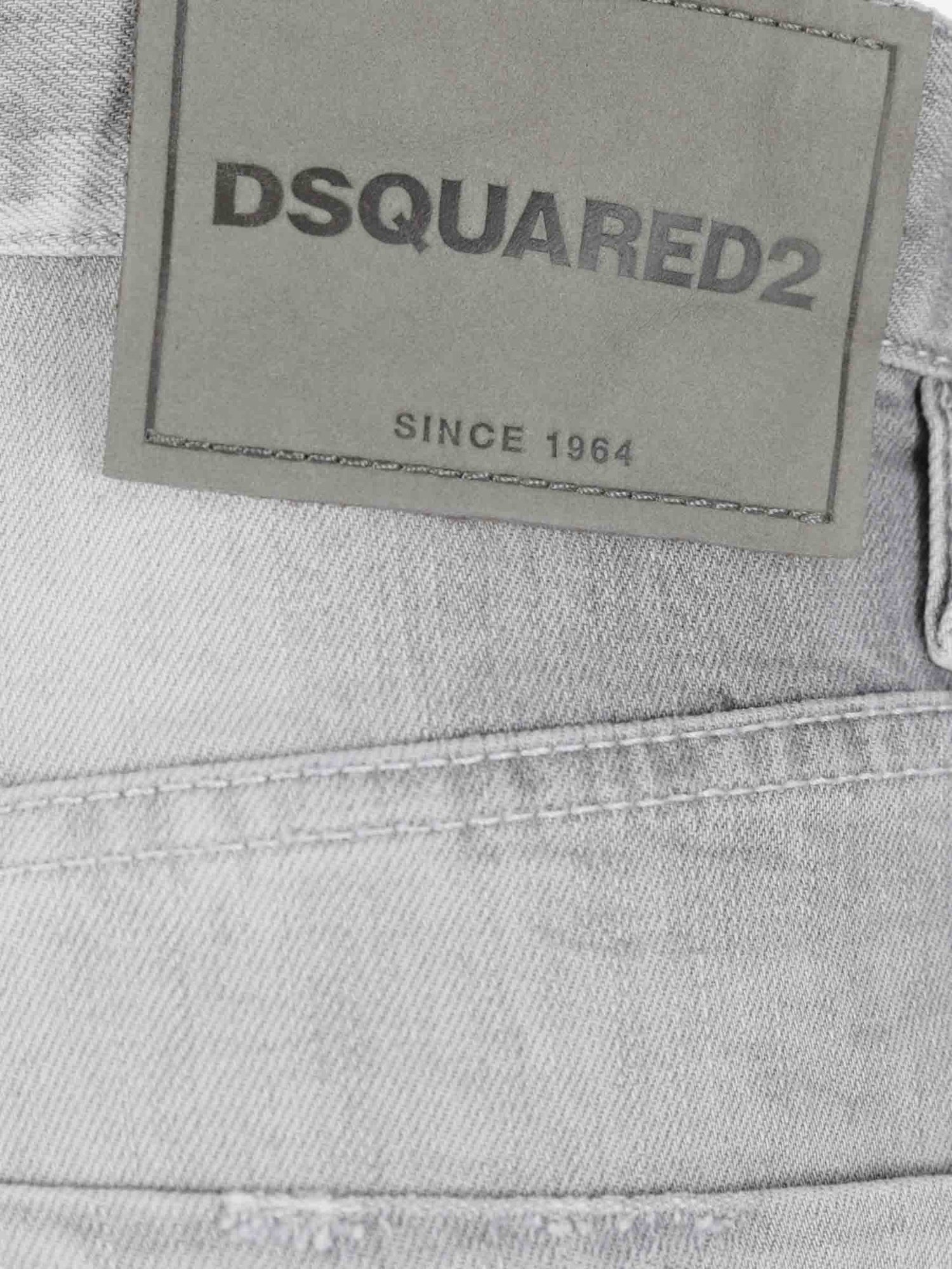 Outlet online Dsquared2 Hombre Jeans Rectos 642 color Gris sku 522-003080 01 - Foto 3