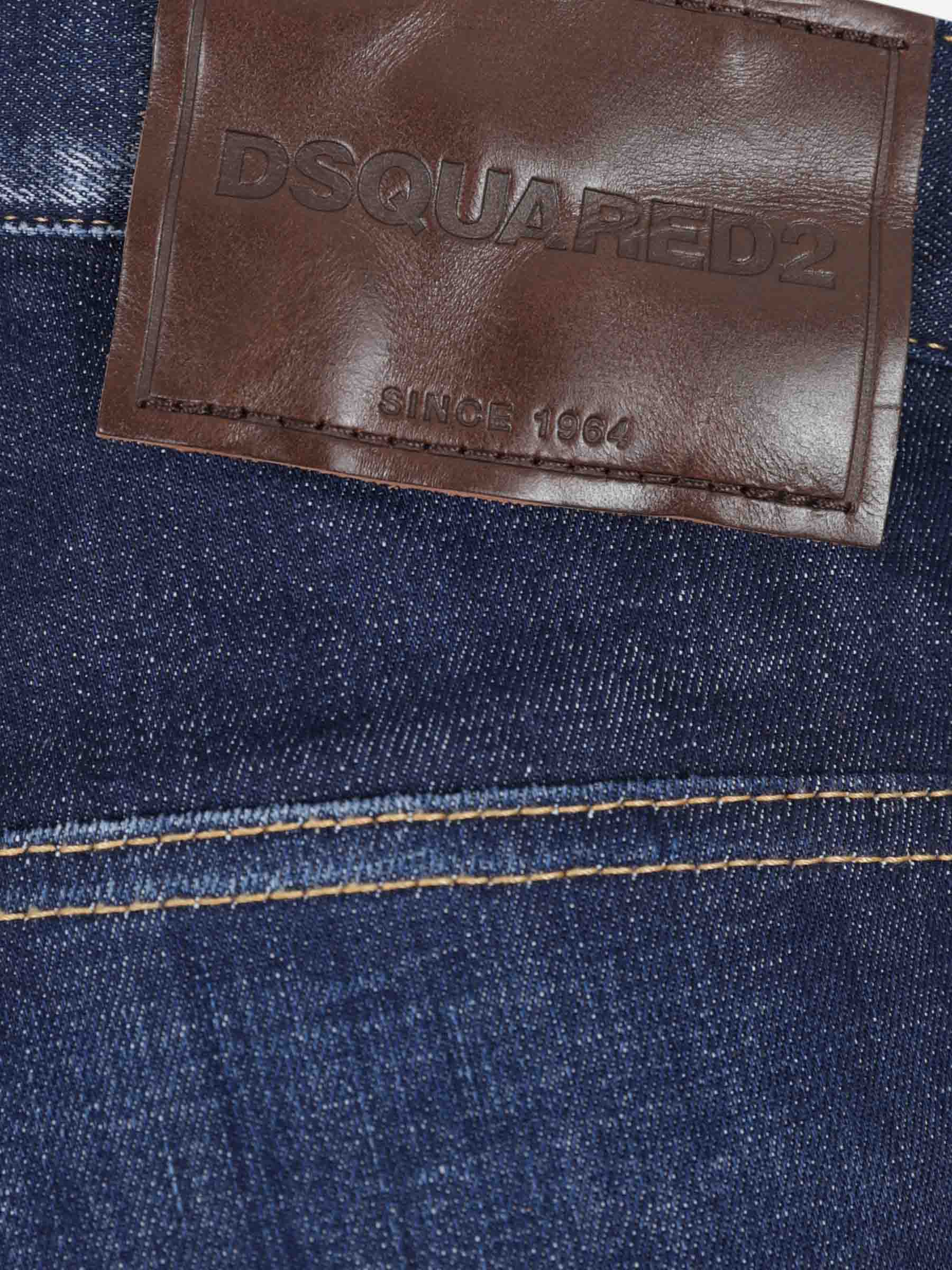 Dsquared2 Hombre Barcelona Jeans Slim Skater color Azul Denim Oscuro sku 522-003083 01 - Foto 3