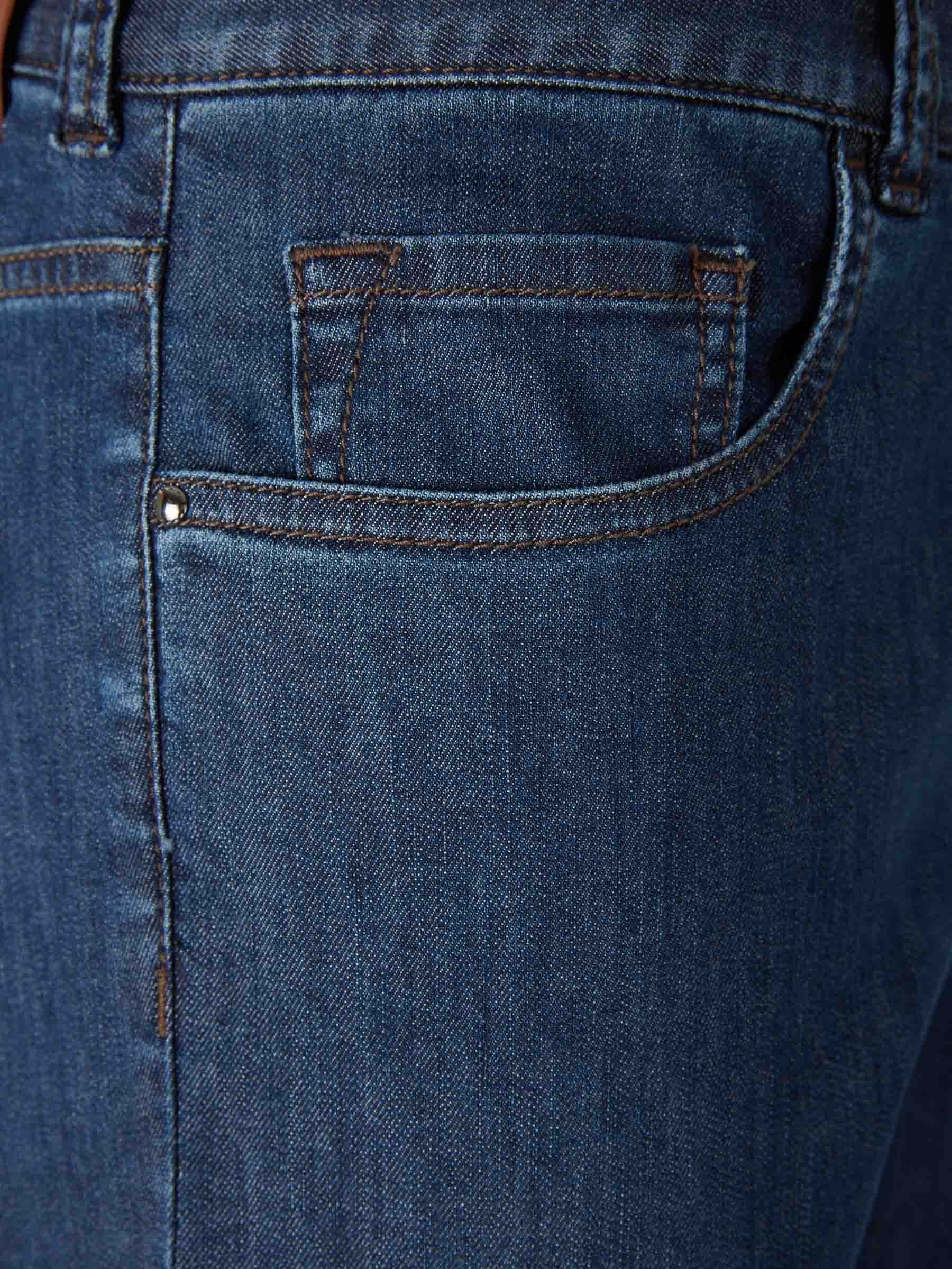 Canali Hombre Barcelona Jeans Rectos Algodón color Azul Denim Oscuro sku 522-003085 01 - Foto 3