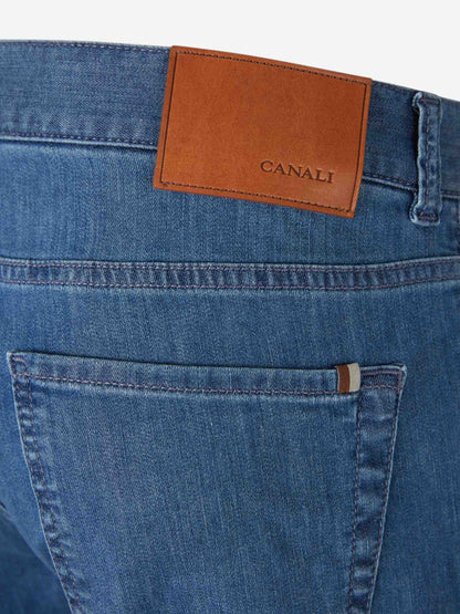 Canali Hombre Barcelona Jeans Rectos Algodón color Azul Denim sku 522-003085 02 - Foto 4
