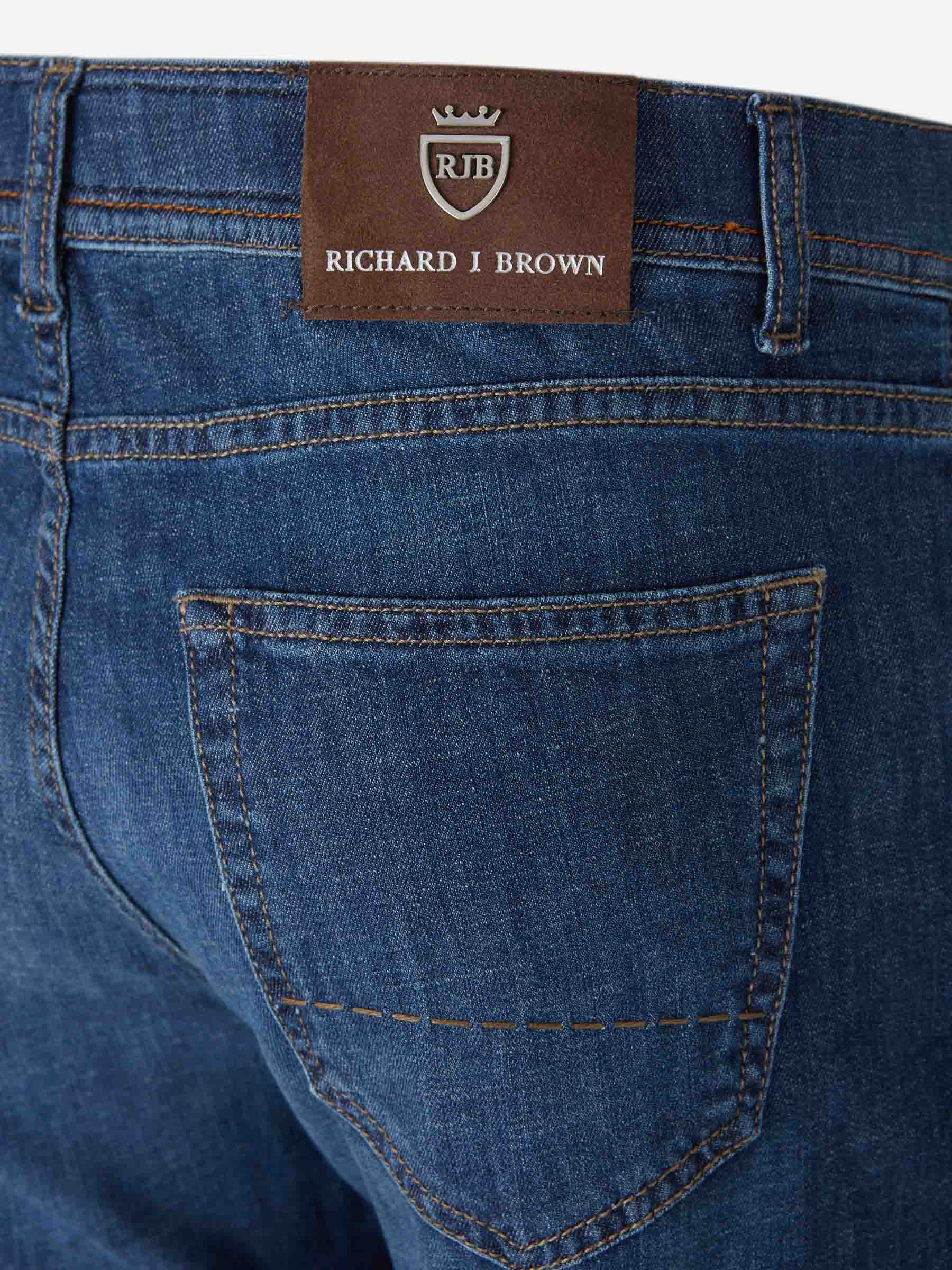 Richard J. Brown Hombre Barcelona Jeans Rectos color Azul Denim Oscuro sku 522-003090 01 - Foto 4