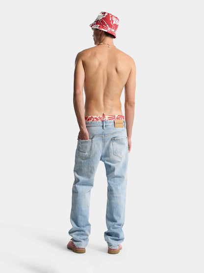 Outlet online Dsquared2 Hombre Jeans Skater color Azul Denim sku 522-003092 01 - Foto 4