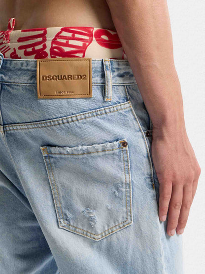 Outlet online Dsquared2 Hombre Jeans Skater color Azul Denim sku 522-003092 01 - Foto 5