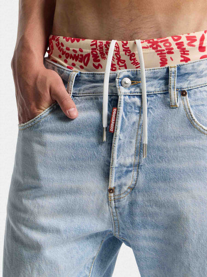 Outlet online Dsquared2 Hombre Jeans Skater color Azul Denim sku 522-003092 01 - Foto 6