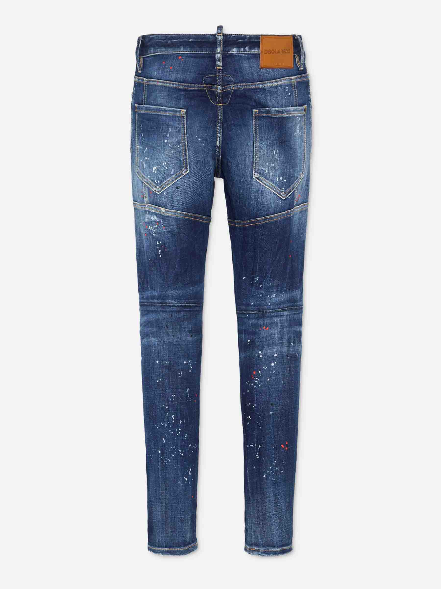 Outlet online Dsquared2 Hombre Jeans Tidy Biker color Azul Denim sku 522-003094 01 - Foto 3