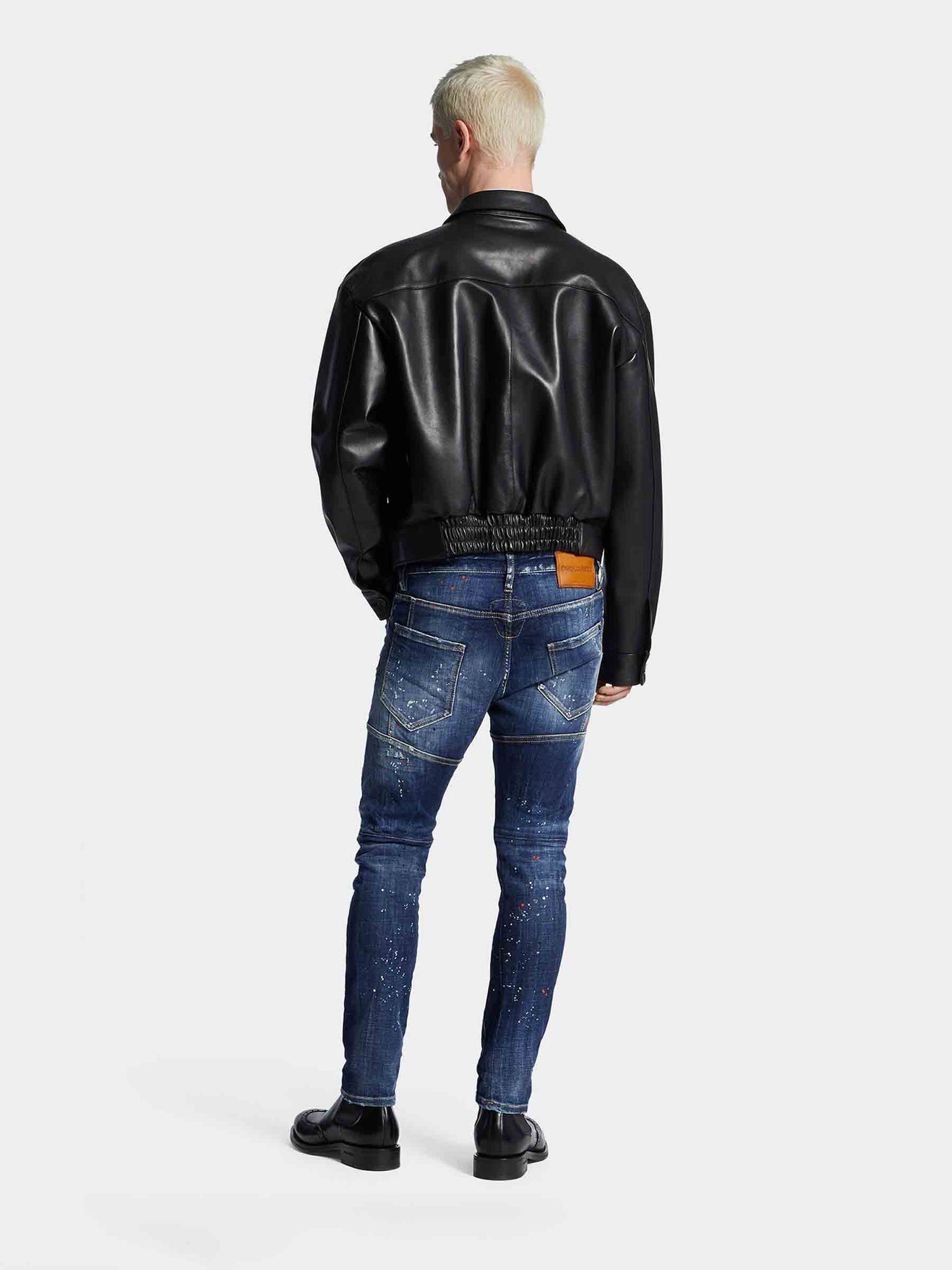 Outlet online Dsquared2 Hombre Jeans Tidy Biker color Azul Denim sku 522-003094 01 - Foto 4