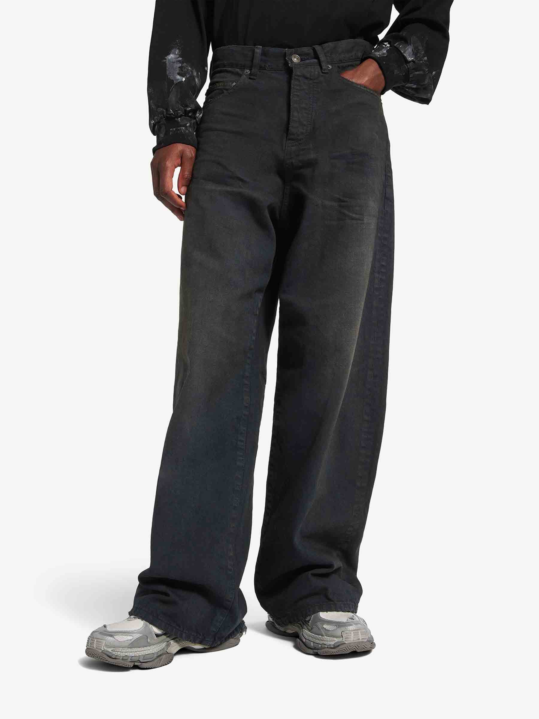 Balenciaga Hombre Barcelona Jeans Anchos color Negro sku 522-003108 01 - Foto 3