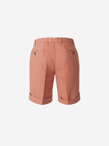 Outlet online Santa Eulalia Hombre Bermudas Lino color Terracota sku 523-000664 04 - Foto 14