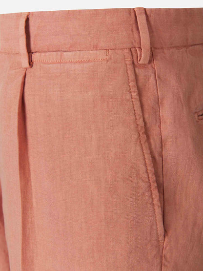 Outlet online Santa Eulalia Hombre Bermudas Lino color Terracota sku 523-000664 04 - Foto 15