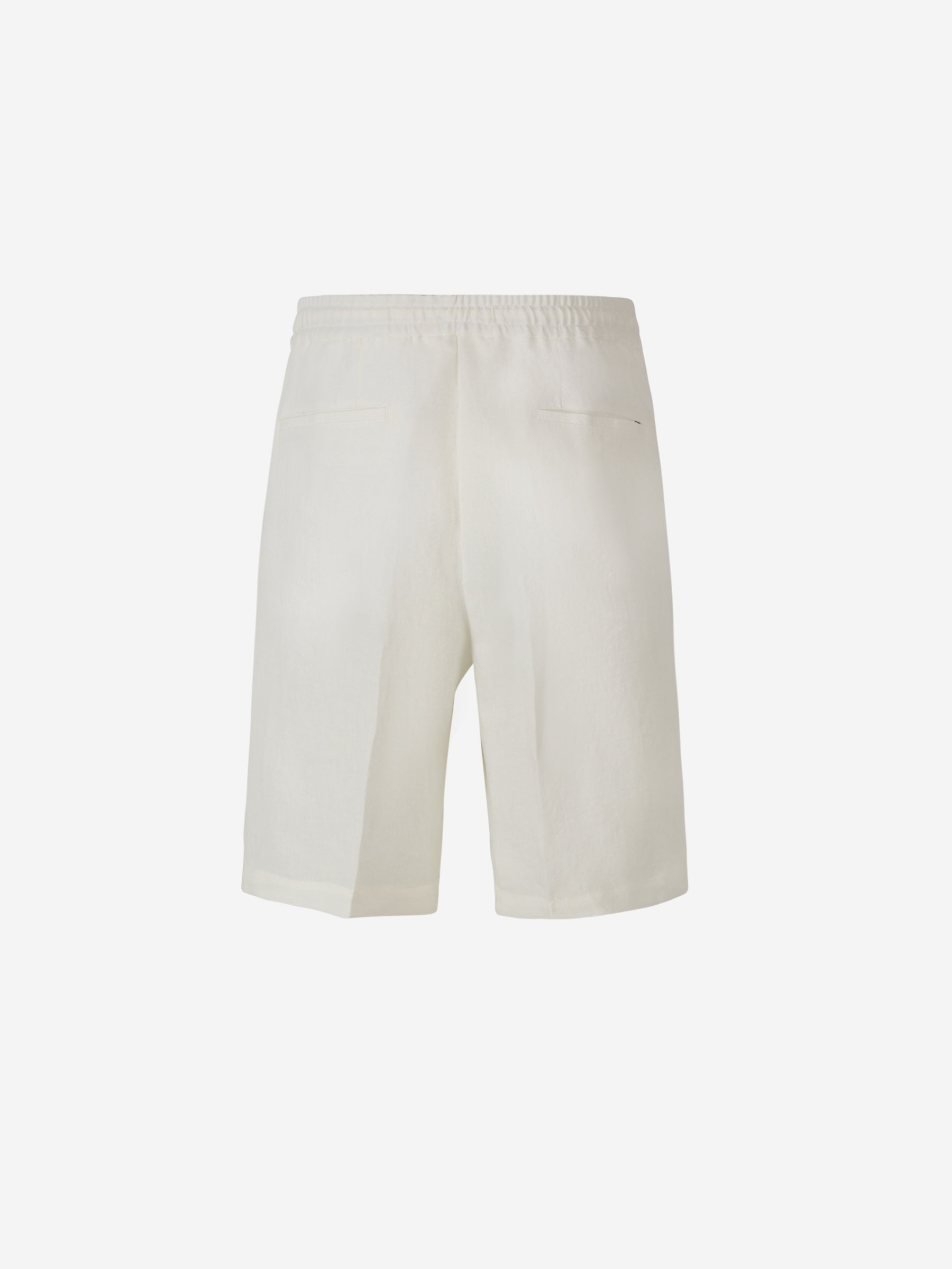 Outlet online Lardini Hombre Bermudas Ultraligeras Lino color Blanco sku 523-000767 01 - Foto 2