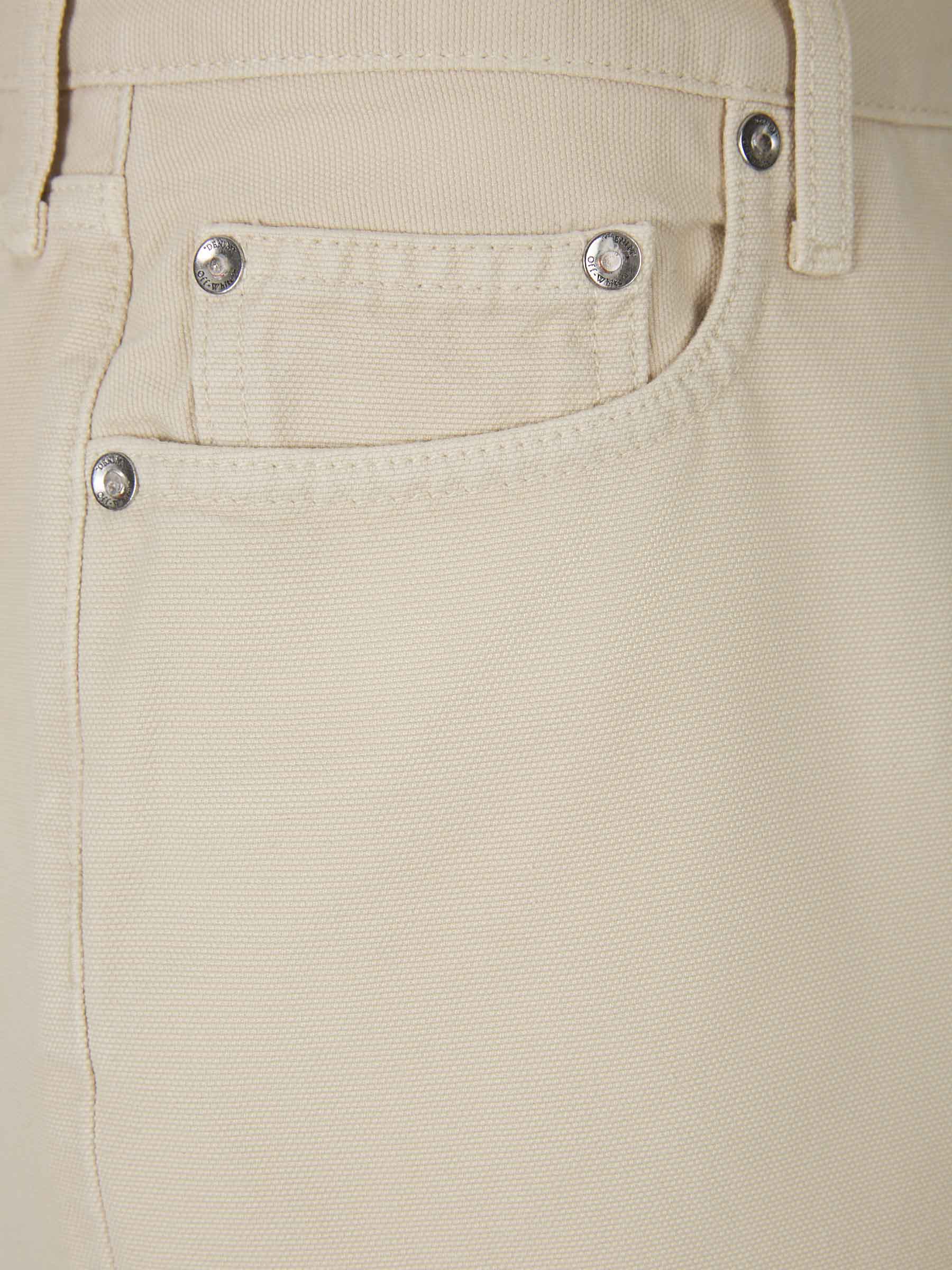 Outlet online Off-White Hombre Bermudas Logo Algodón color Beis sku 523-000789 01 - Foto 3