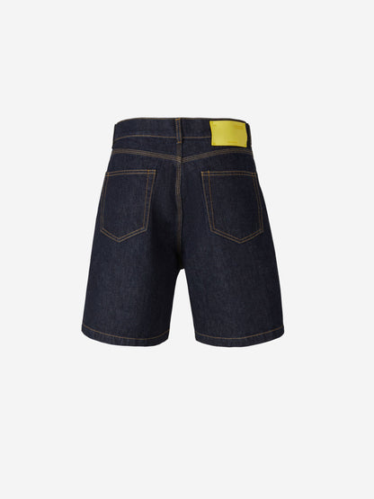 Outlet online Off-White Hombre Bermudas Logo Bordado color Azul Denim sku 523-000790 01 - Foto 3