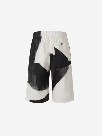 Outlet online McQueen Hombre Bermudas Algodón Estampado color Crema sku 523-000844 01 - Foto 2